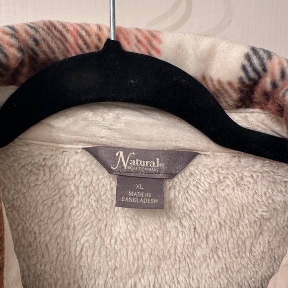 NWOT Natural Reflections Plaid Button-Up Jacket - Picture 2 of 2